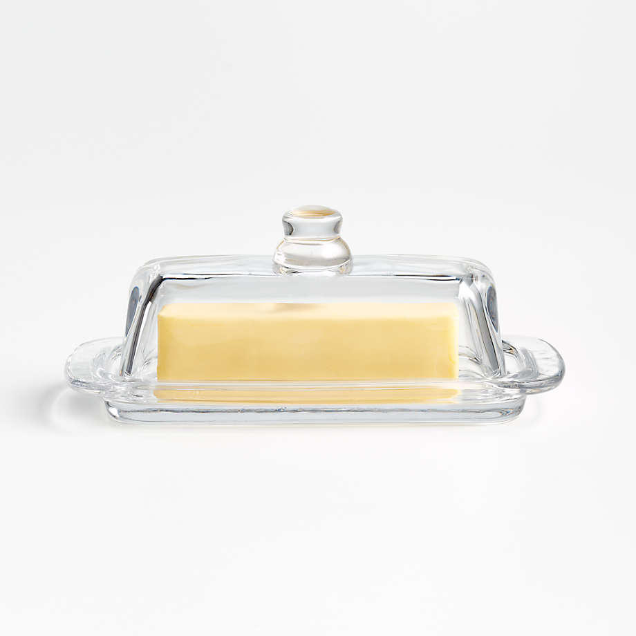 Clear Glass butter dish