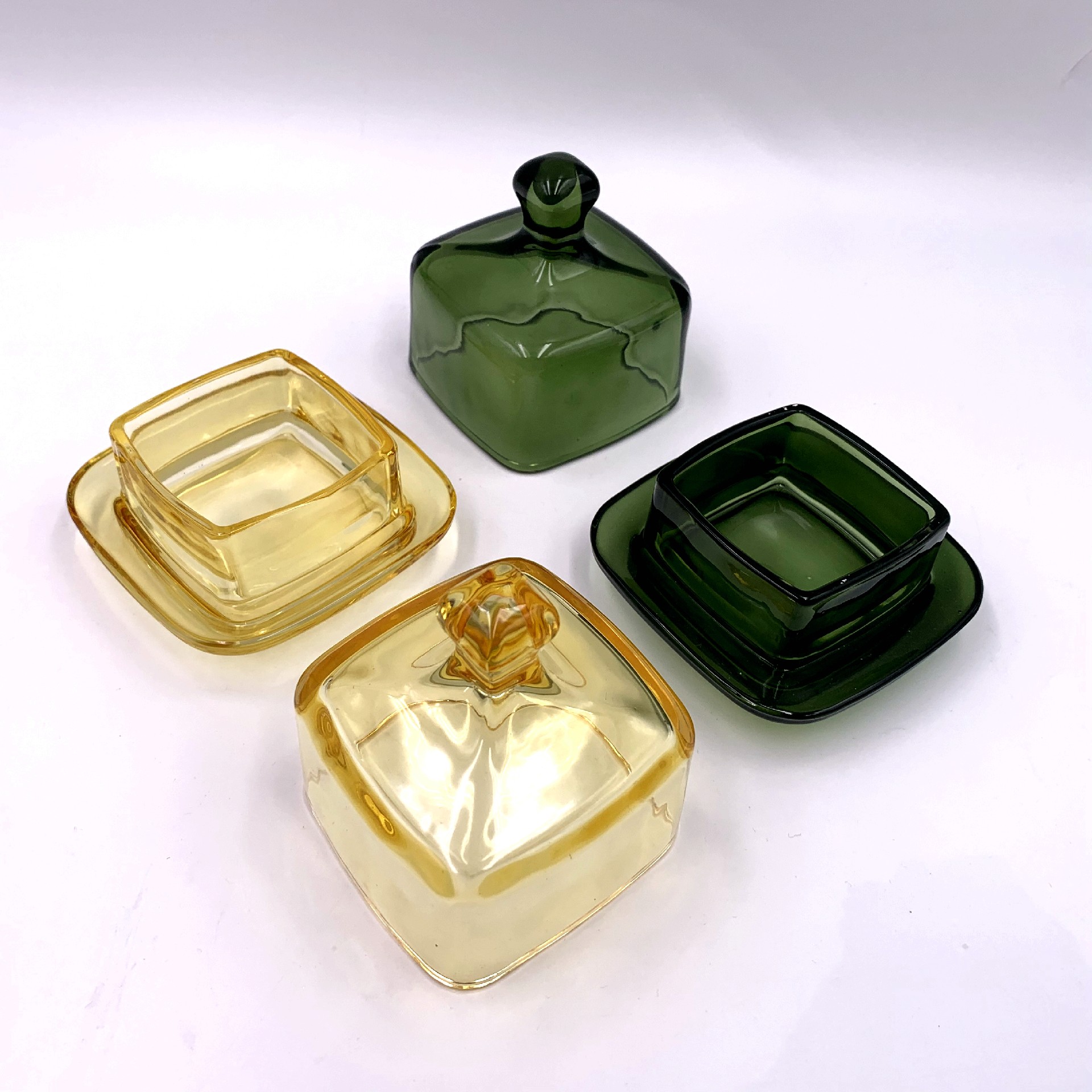 Small Glass Butter Keeper With Lid