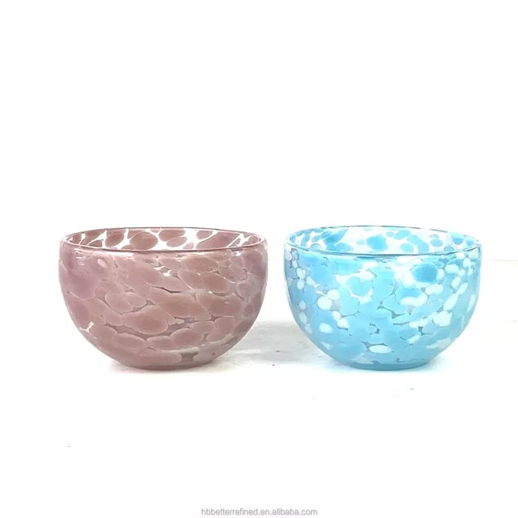 Glass bowl spots Candle Jar