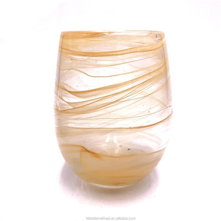 Glass cloud nude luxury white jar for candle making