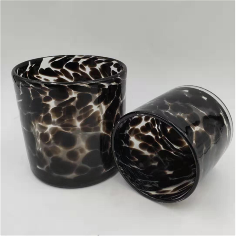 Tortoise rocks glass tumblers for candles