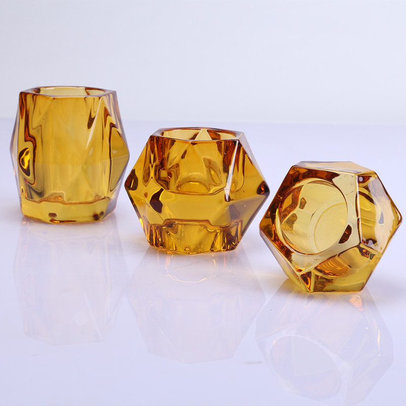 Polyhedron Glass Candle Holder